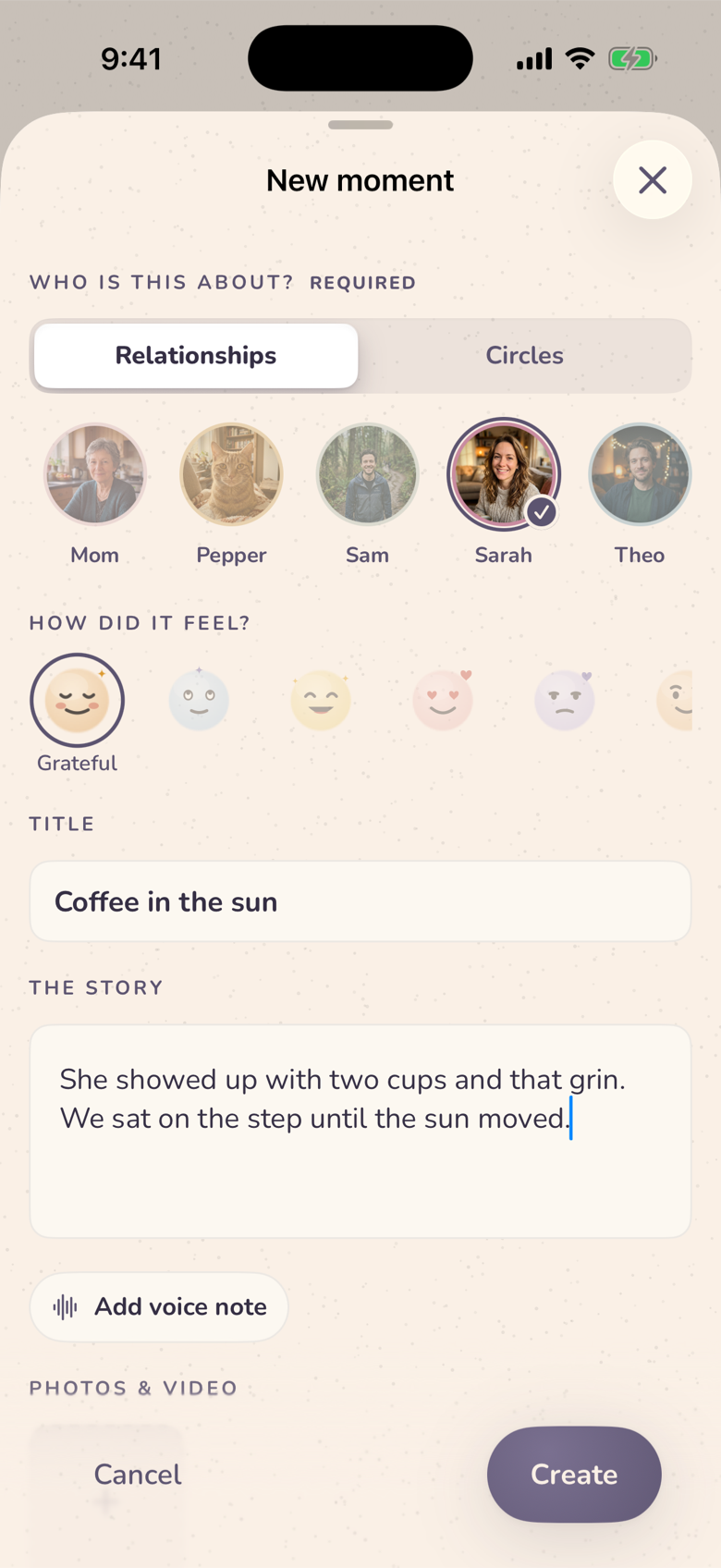 compose screen